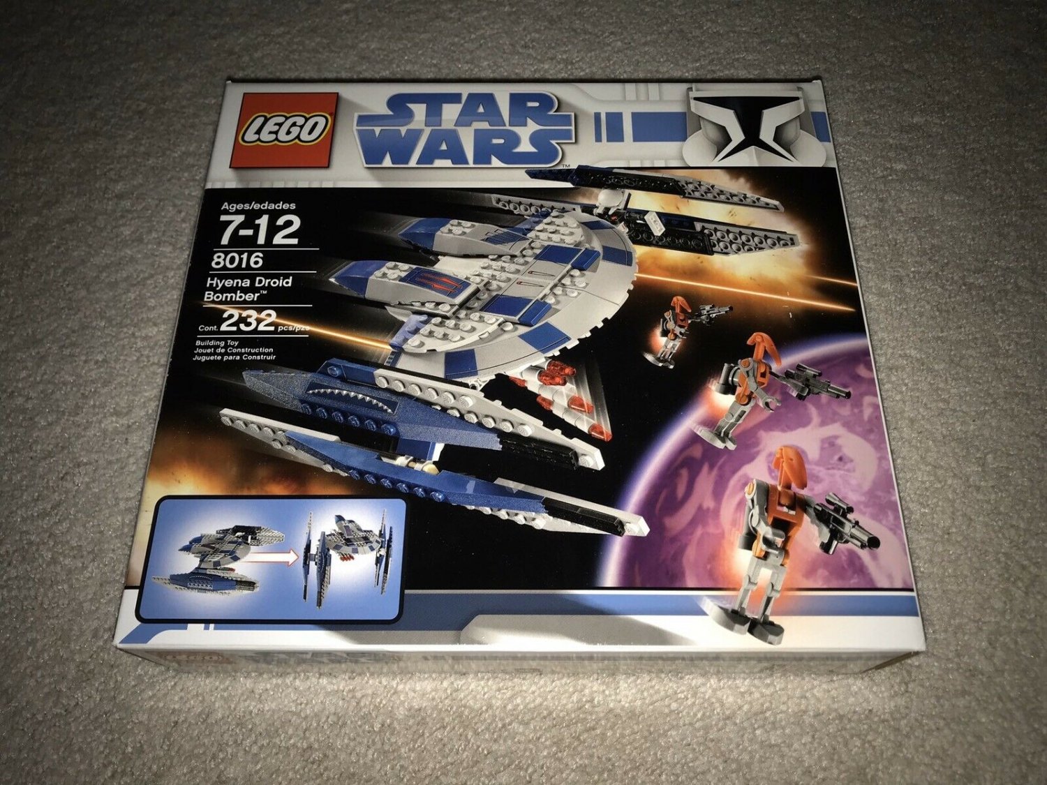 8016 Lego Star Wars Hyena Droid Bomber