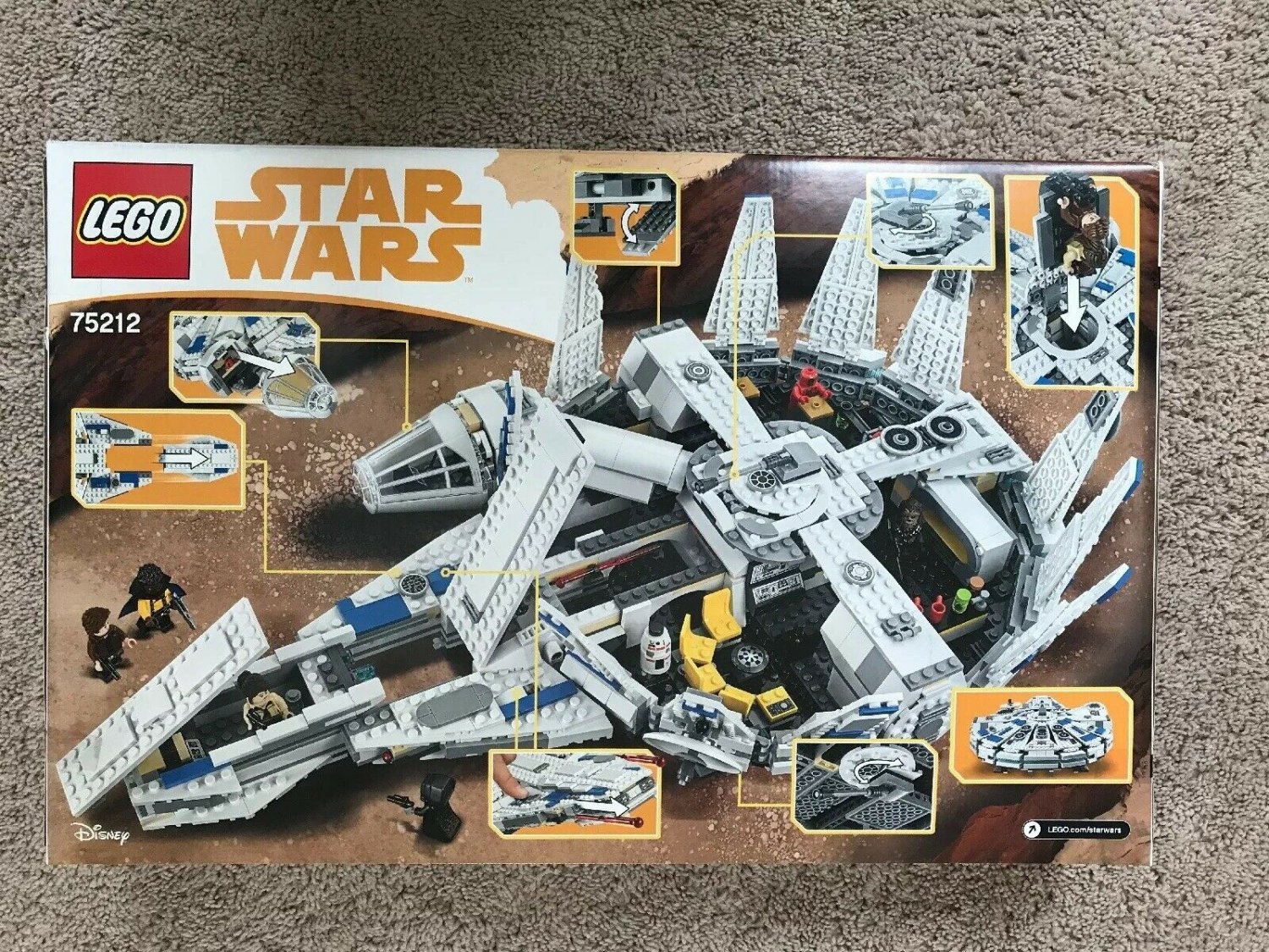 kessel run millennium falcon lego