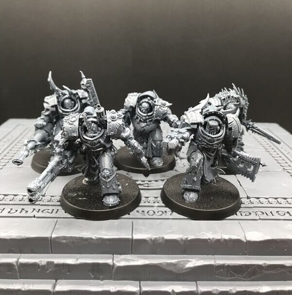 5pcs Blightlord Terminators Elite Death Guard Warhammer