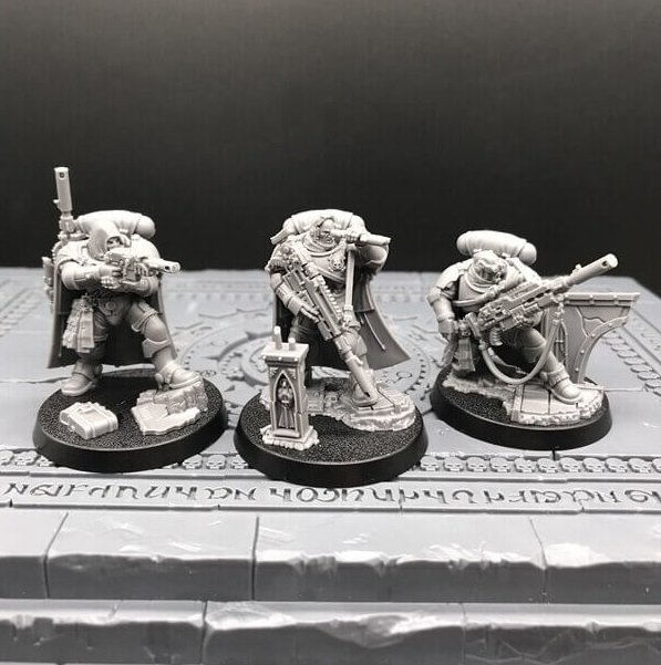 3pcs Primaris Eliminator Space Marine Ultramarines Warhammer Resin Models 1/32 scale Action Figures