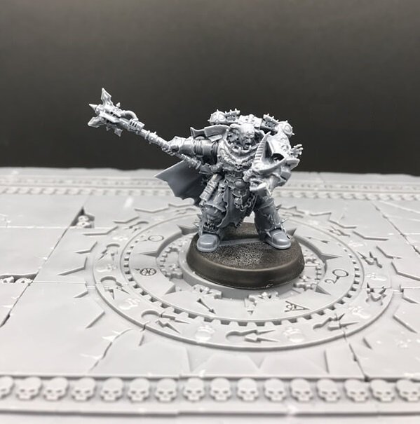 1pcs Dzargon Draznicht Crimson Slaughter Chaos Space Marines Warhammer Resin Models 1/32 scale