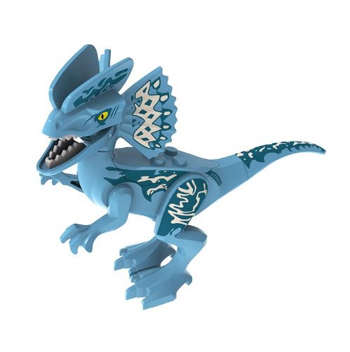 Minifigure Blue Dilophosaurus Dinosaur Jurassic World