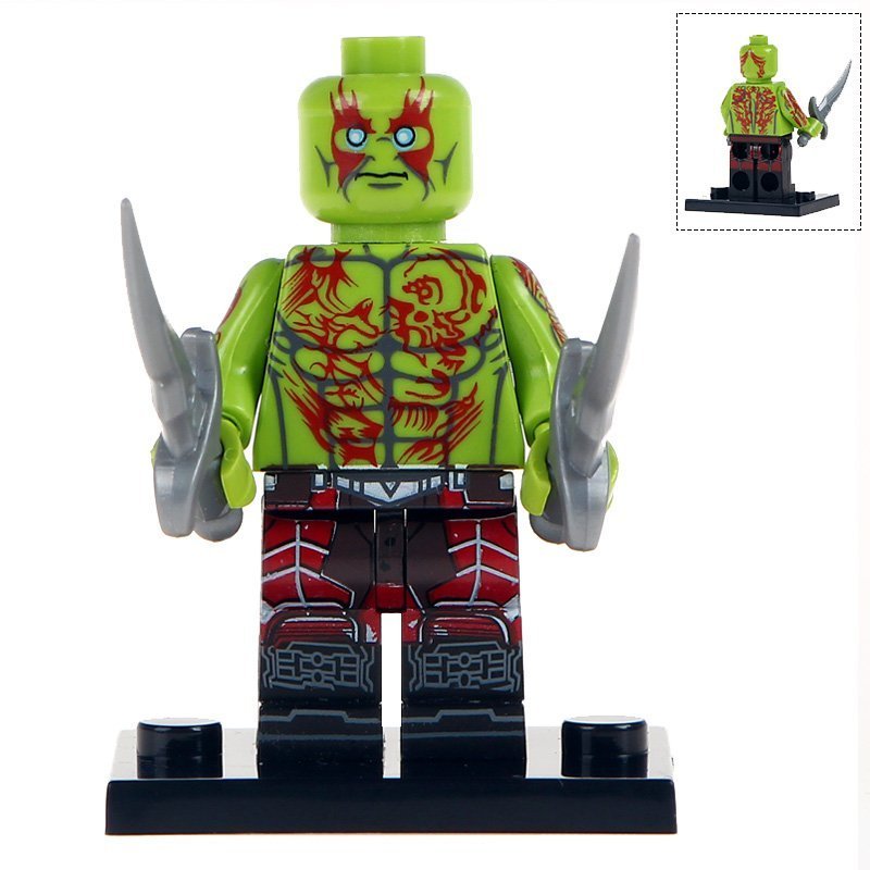 Minifigure Drax Green Guardians of the Galaxy Marvel Super Heroes