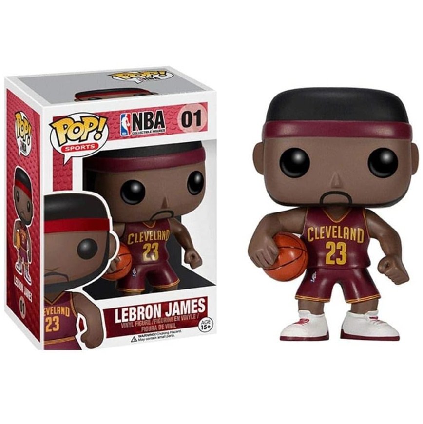 LeBron James Cleveland Cavaliers NBA №01 Funko POP! Action Figure Vinyl ...