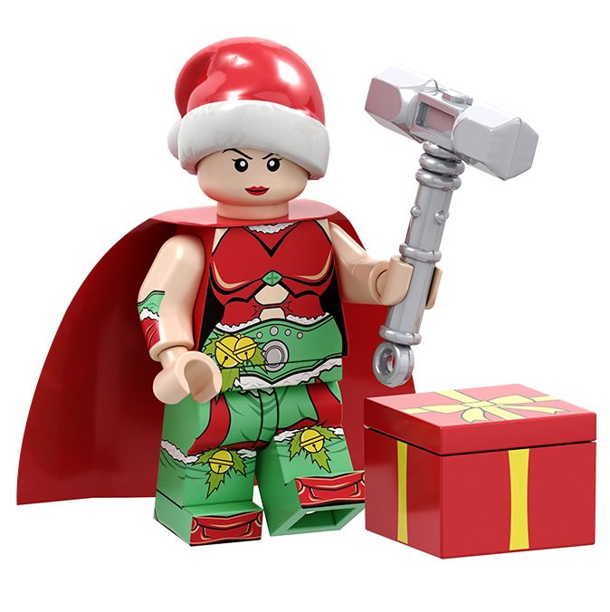 Minifigure Jane Foster Thor Christmas Santa Marvel Super Heroes