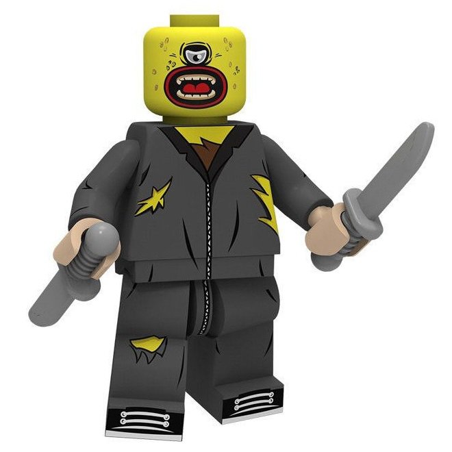 Minifigure One-Eyed Horror Halloween Zombie