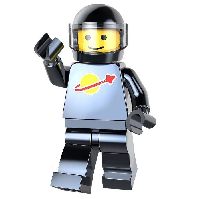 Minifigure Chrome Silver Astronaut Spaceman NASA Space