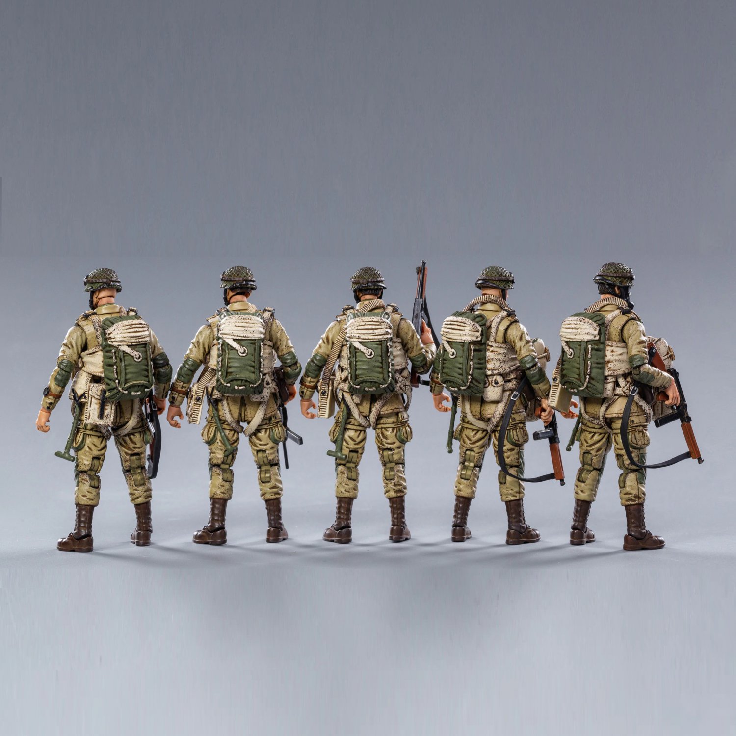 5pcs USA Airborne Division WWII Soldiers Action Figure 1/18 World War