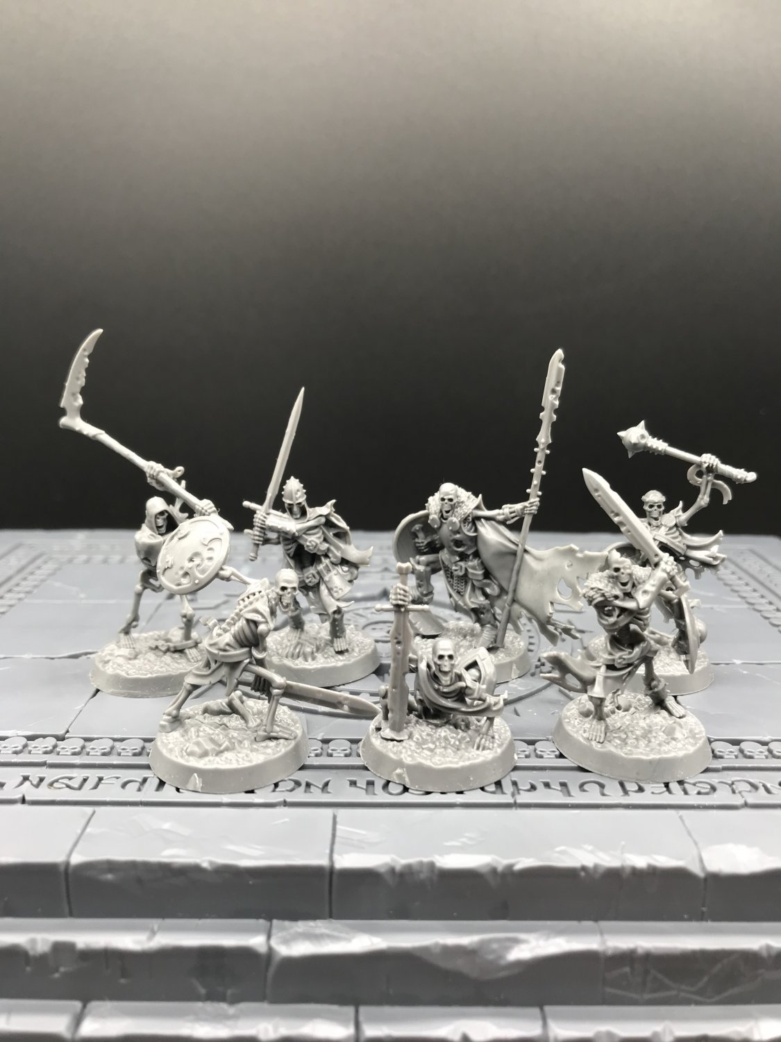 7pcs Deathrattle Sepulchral Guard Nagash Army Age of Sigmar Fantasy Warhammer Resin Models 1/32
