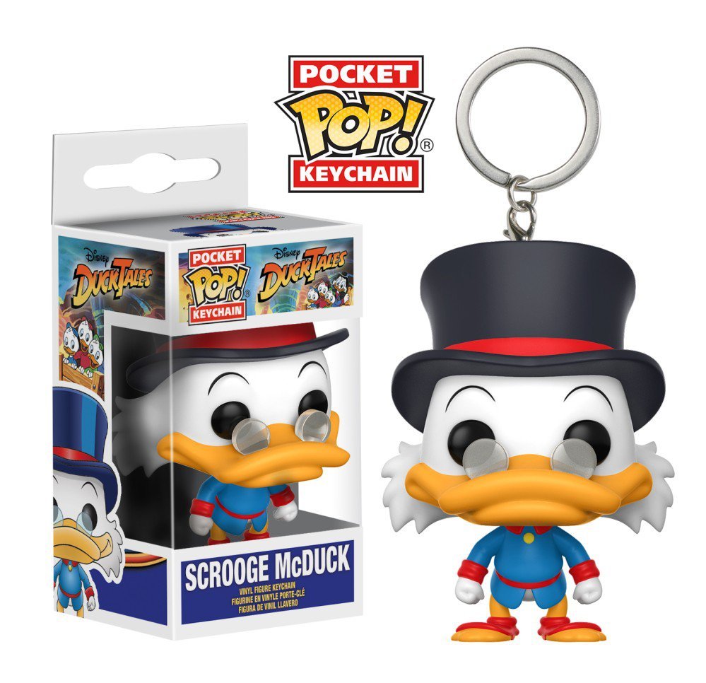 Scrooge McDuck DuckTales Disney Funko POP! Keychain Action Figure Vinyl PVC Minifigure Toy