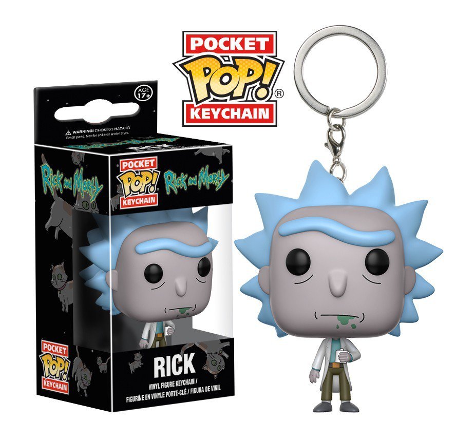 Rick Sanchez from Rick and Morty Funko POP! Keychain Action Figure Vinyl PVC Minifigure Toy