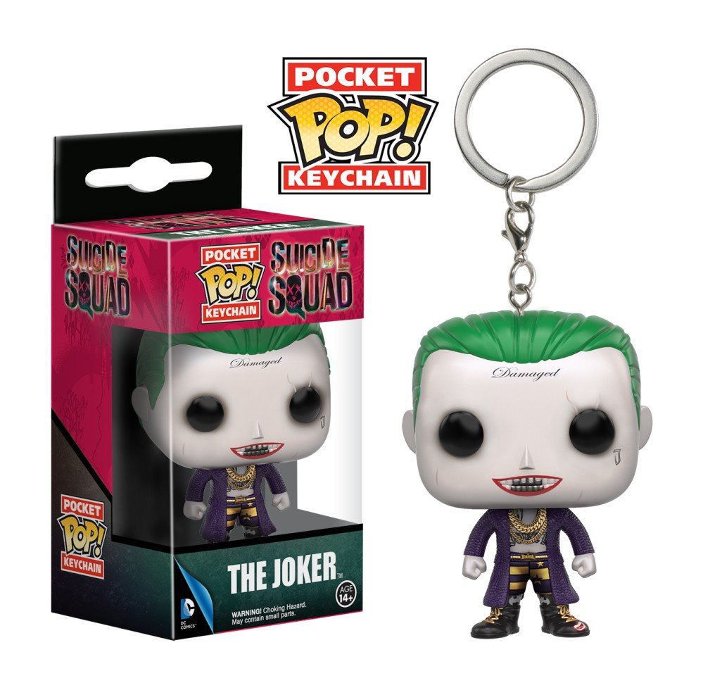 The Joker DC Comics Super Heroes Funko POP! Keychain Action Figure Vinyl PVC Minifigure Toy