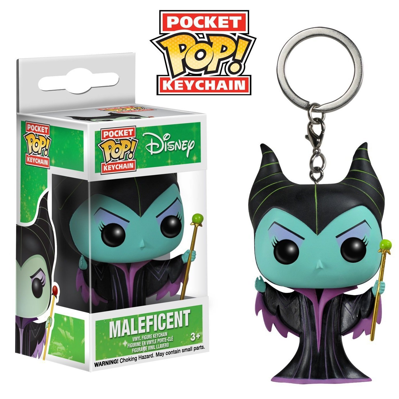 Maleficent Disney Movie Funko POP! Keychain Action Figure Vinyl PVC Minifigure Toy