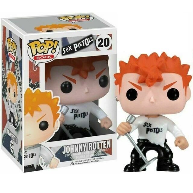 Johnny Rotten Sex Pistols â��20 Punk Rock Music Funko POP! Action Figure Vinyl PVC Toy