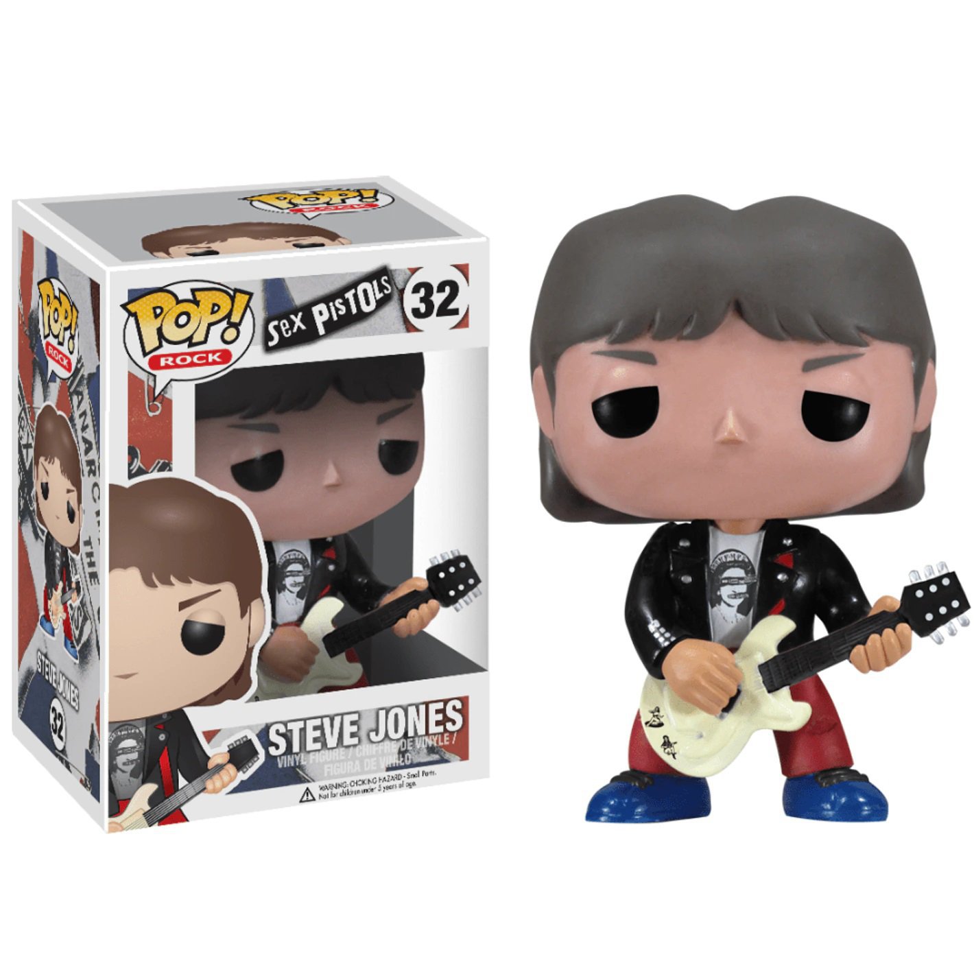 Steve Jones Sex Pistols №32 Punk Rock Music Funko POP! Action Figure Vinyl  PVC Toy