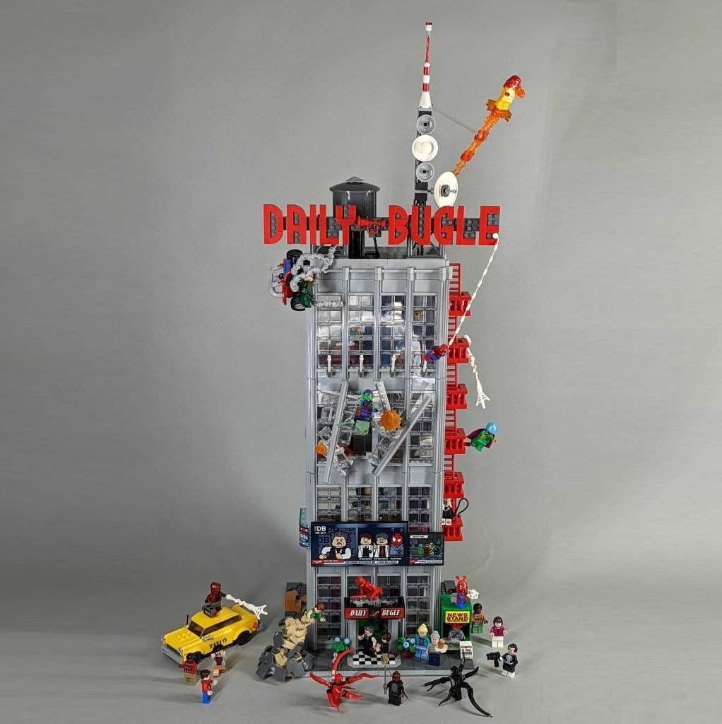 Daily Bugle Marvel Super Heroes Building Blocks Toys Compatible 76178 Lego
