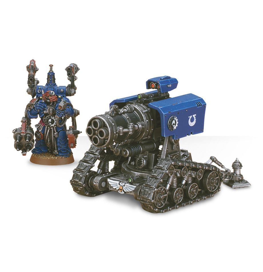 1+1pcs Thunderfire Cannon Techmarine Space Marines Adeptus Astartes Warhammer 40k Resin Figures