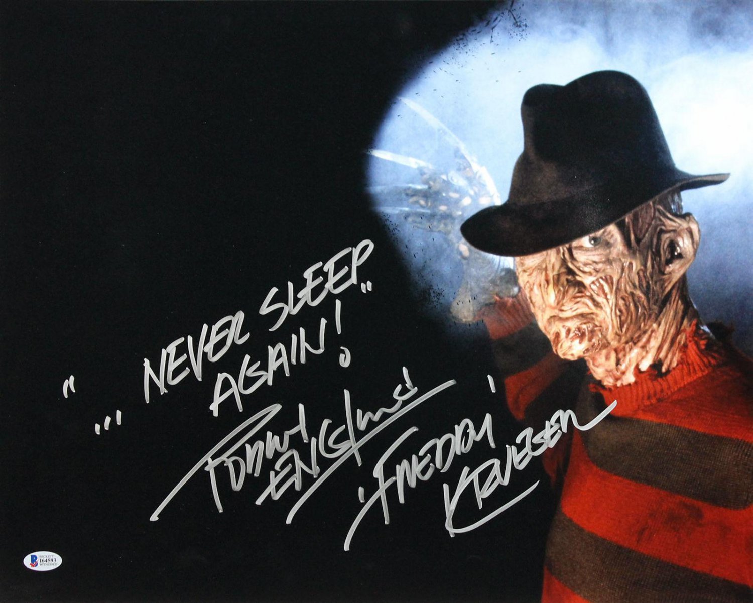 Robert Englund Signed & Mounted 8 x 10 Photo: A Nightmare on Elm Street (Reprint)