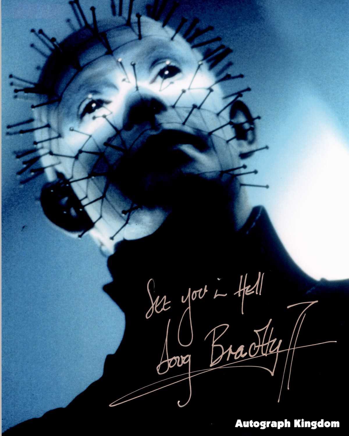 Doug Bradley 8 x 10" Autographed Photo Pinhead / Hell Raiser-/ Nightbreed (Reprint:614)