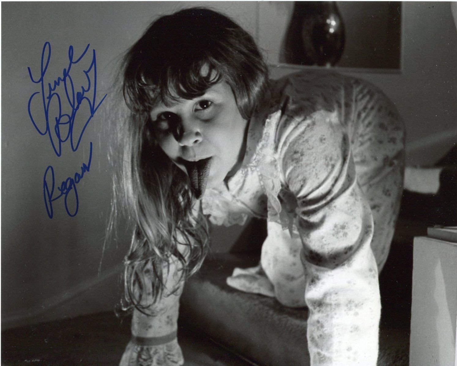 Linda Blair The Exorcist Signed & Mounted 8 x 10 Autographed Photo (rep...