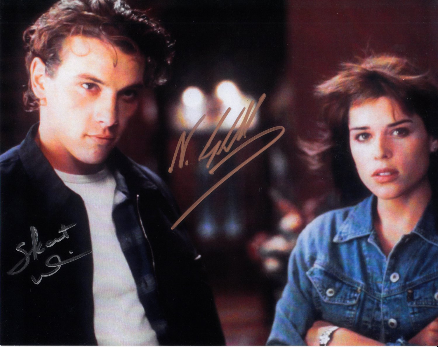 Scream Cast x2 Neve Campbell and Skeet Ulrich 8 x 10" Autographed Photo - (Reprint :1020)
