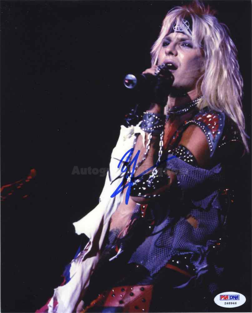 Vince Neil (Motley Crue) 8 x 10" Autographed Photo (Reprint:1167) ideal for Birthdays & X-mas