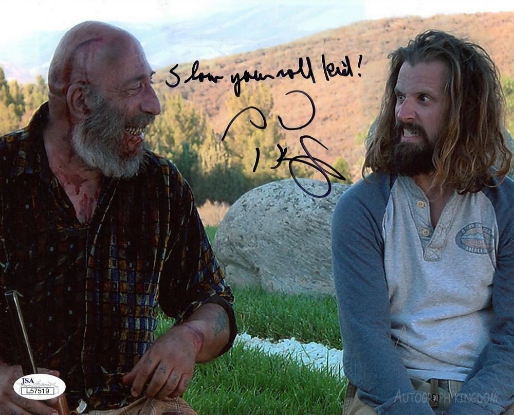Sid Haig with Rob Zombie Signed & Mounted  8 x 10" Autographed Photo with inscription (Reprint:1497)