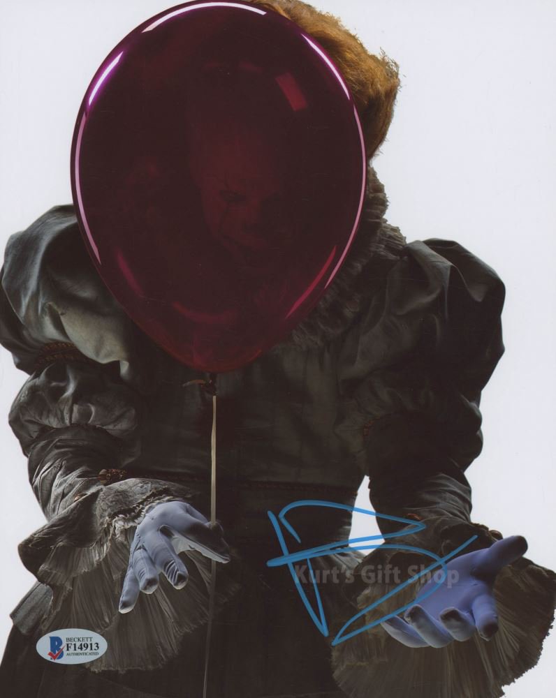 Bill Skarsgård Pennywise The Dancing Clown 8 x 10" Autographed Photo -(Reprint:1670)