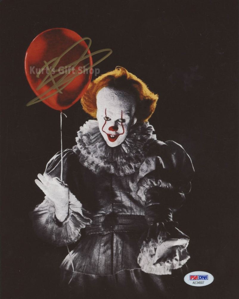 Bill Skarsgård Pennywise The Dancing Clown 8 x 10" Autographed Photo -(Reprint:1671)