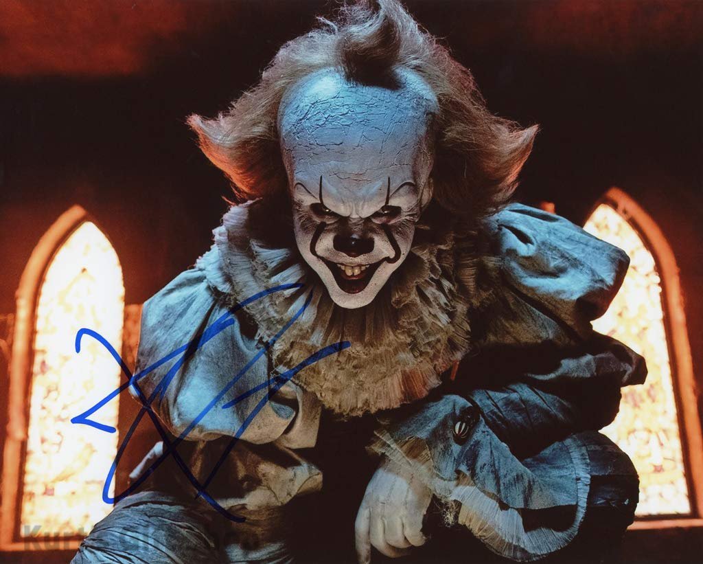 Bill Skarsgård as Pennywise Signed & Mounted 8 x 10" Autographed Photo -(Reprint:1672)