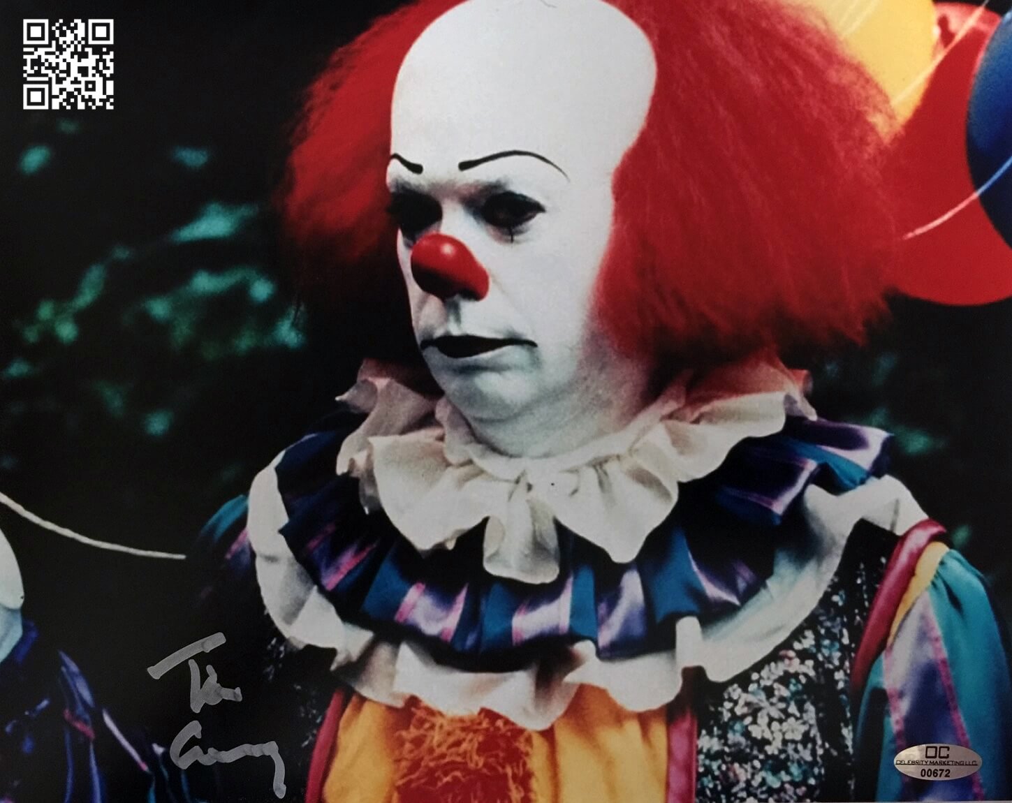 Tim Curry as Penny Wise Signed & Mounted 8 x 10" Autographed Photo (Reprint 1920) Great Git Idea