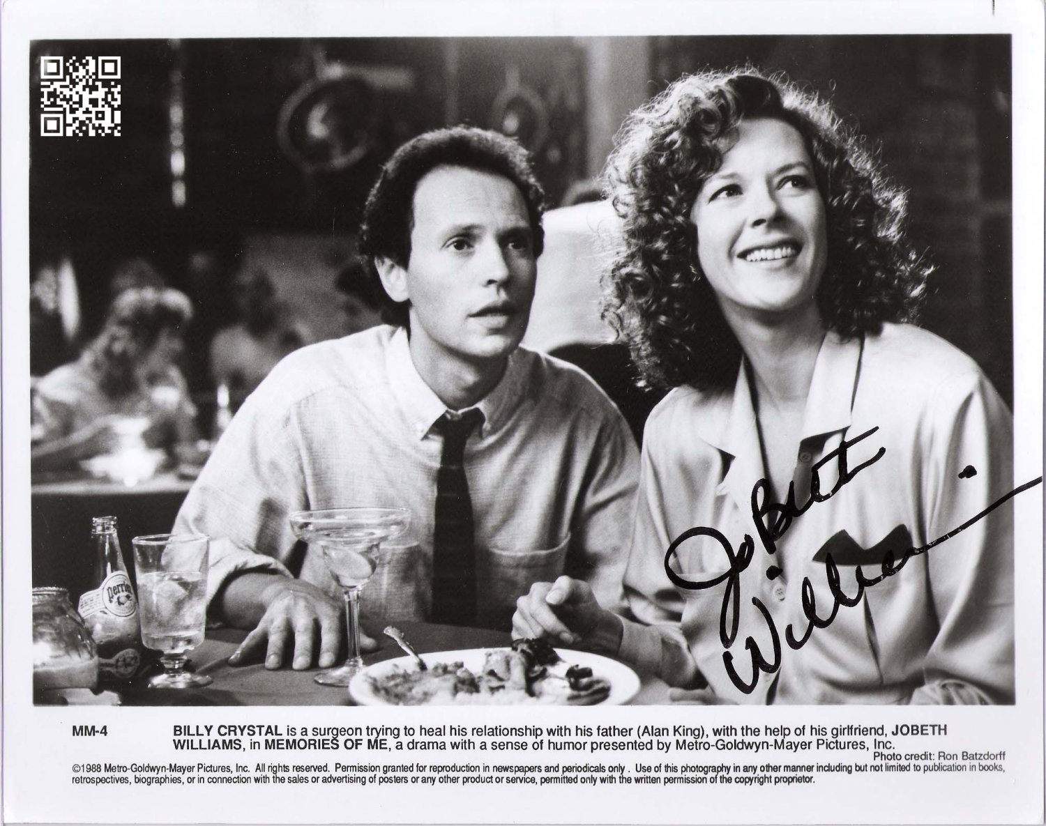 JoBeth Williams 8 x 10" Signed / Autographed Photo Fraser / The Client (Reprint :1934)
