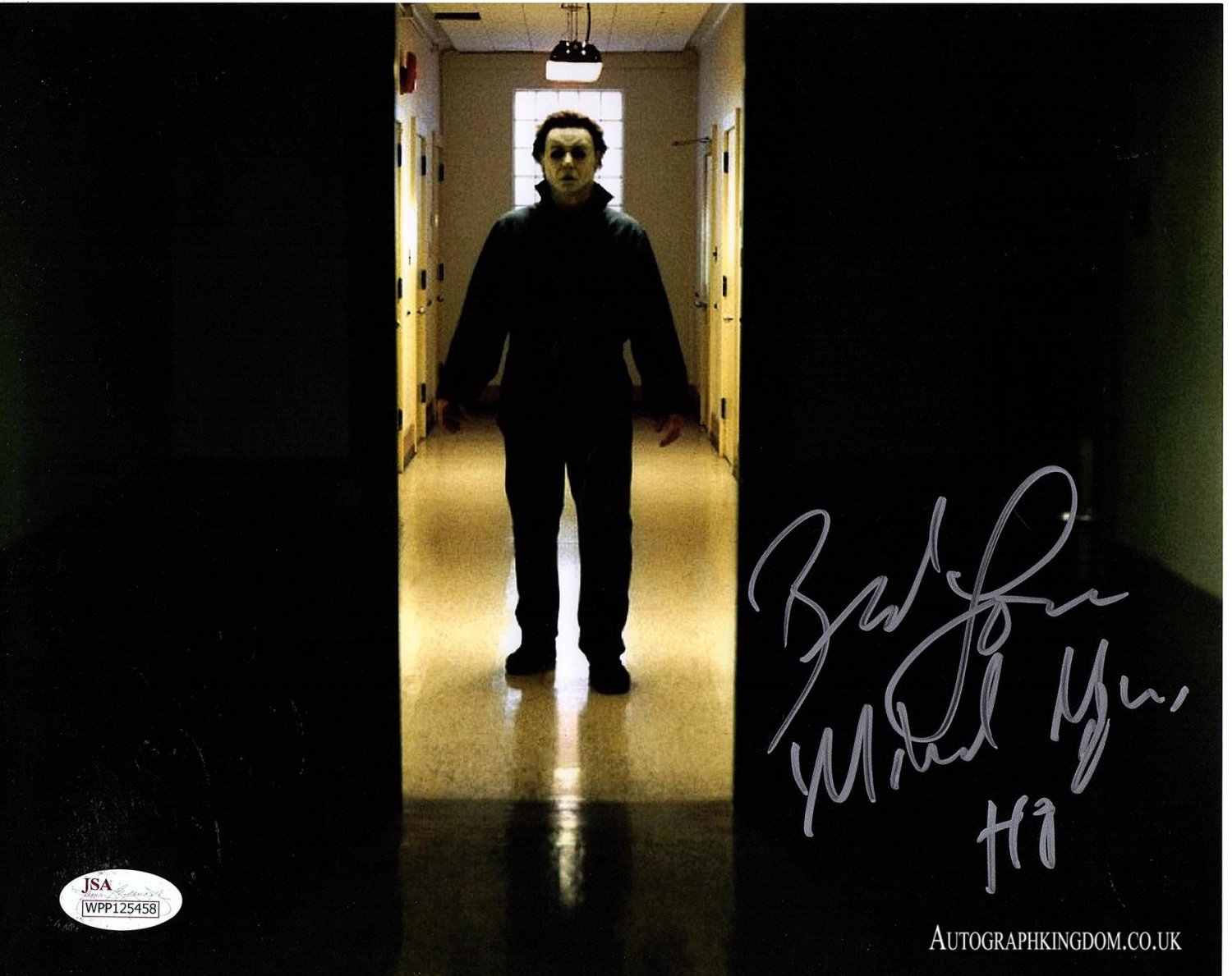 Brad Loree as Michael Myers Signed & Mounted 8 x 10" Autographed Photo (Reprint:2119)
