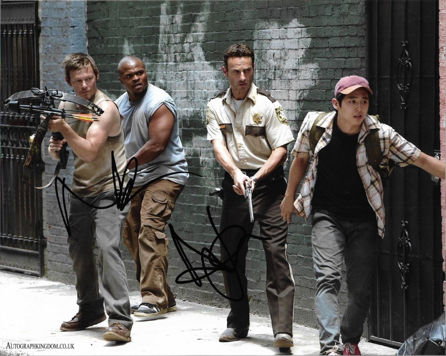 Andrew Lincoln & Normal Reedus The Walking Dead 8 x 10" Autographed Photo (Reprint 2143)