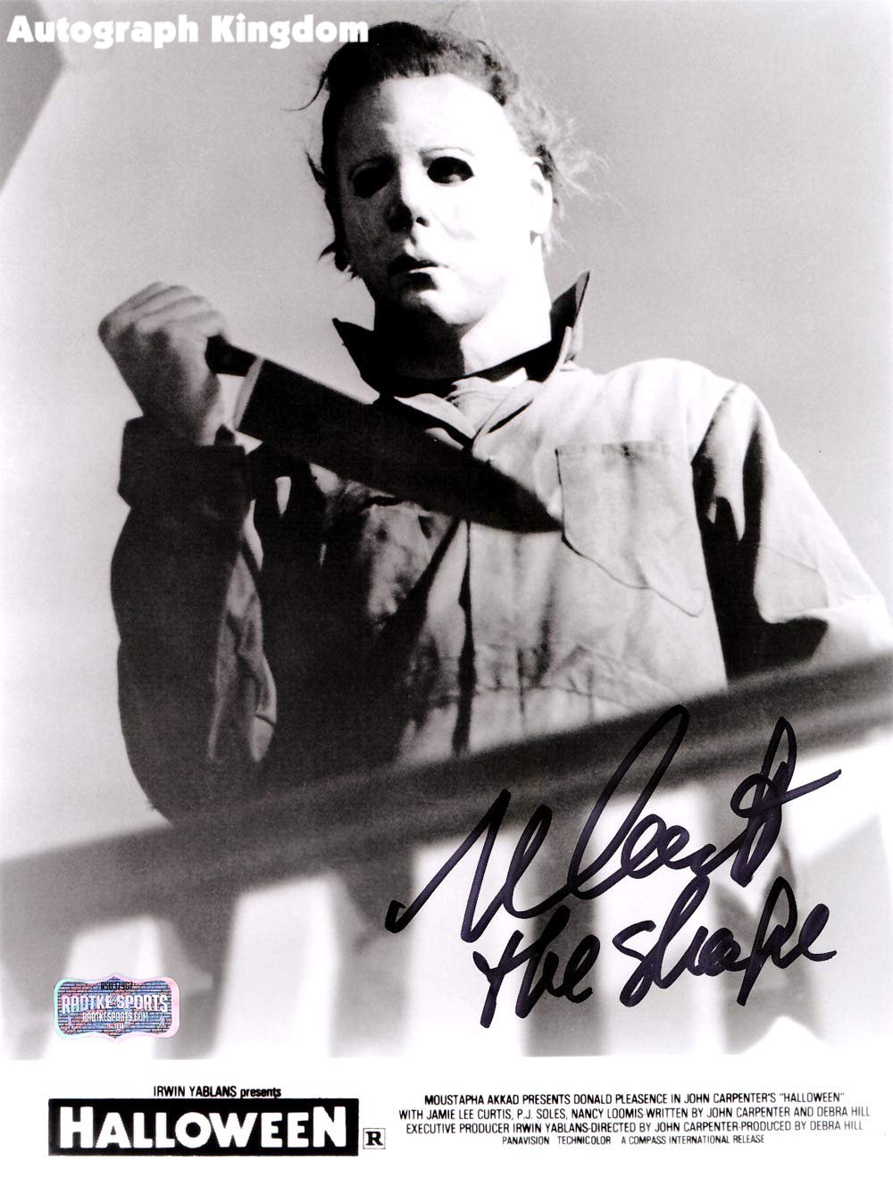 Nick Castle as Michael Myers Signed & Mounted 8 x 10" Autographed Photo (Reprint:2045)