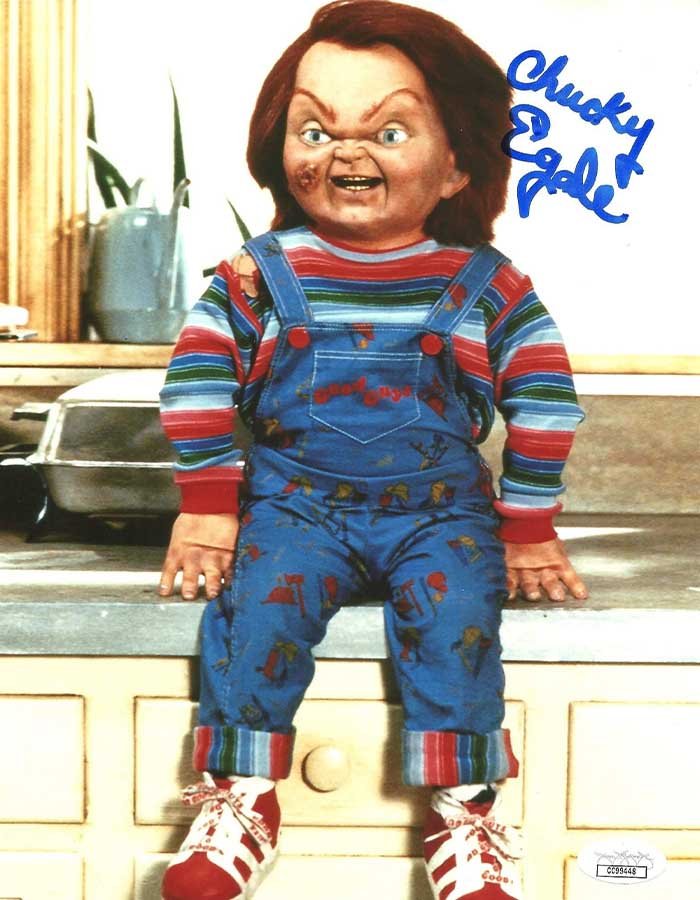 Ed Gale Child's Play / Chucky Signed & Mounted 8 X 10" Autographed Photo (Reprint 2074)