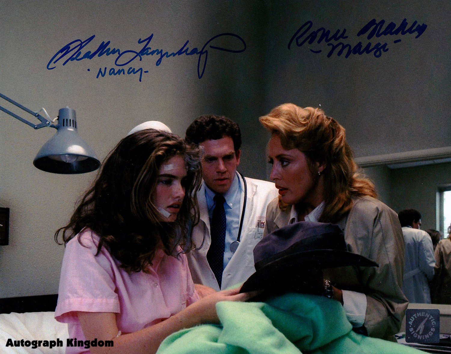 Heather Langenkamp & Ronee Blakely signed & Mounted 8 x 10" Autographed Photo (Reprint:2303)