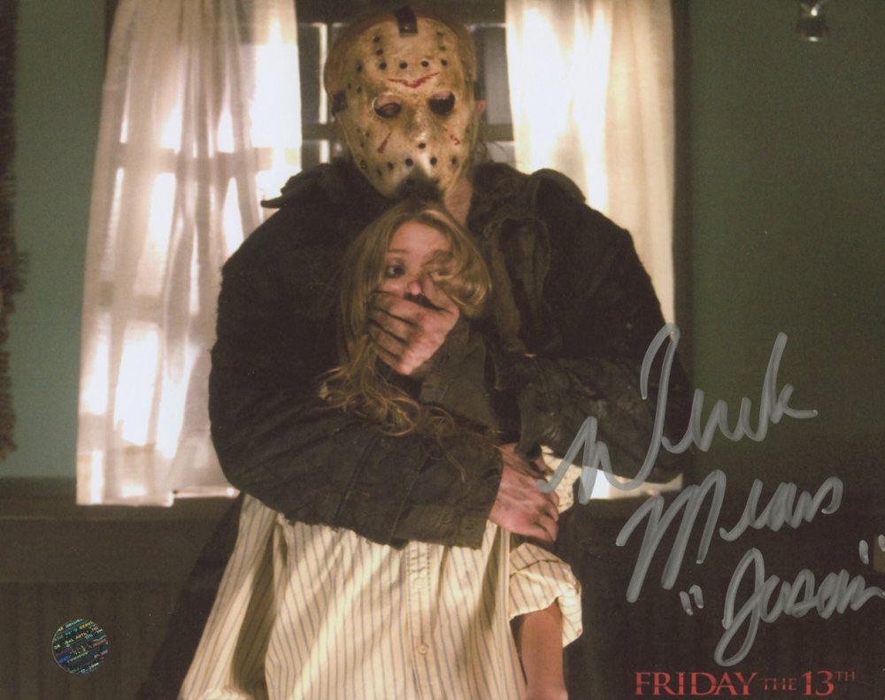 Derek Mears as Jason Voorhees Signed & Mounted 8 x 10