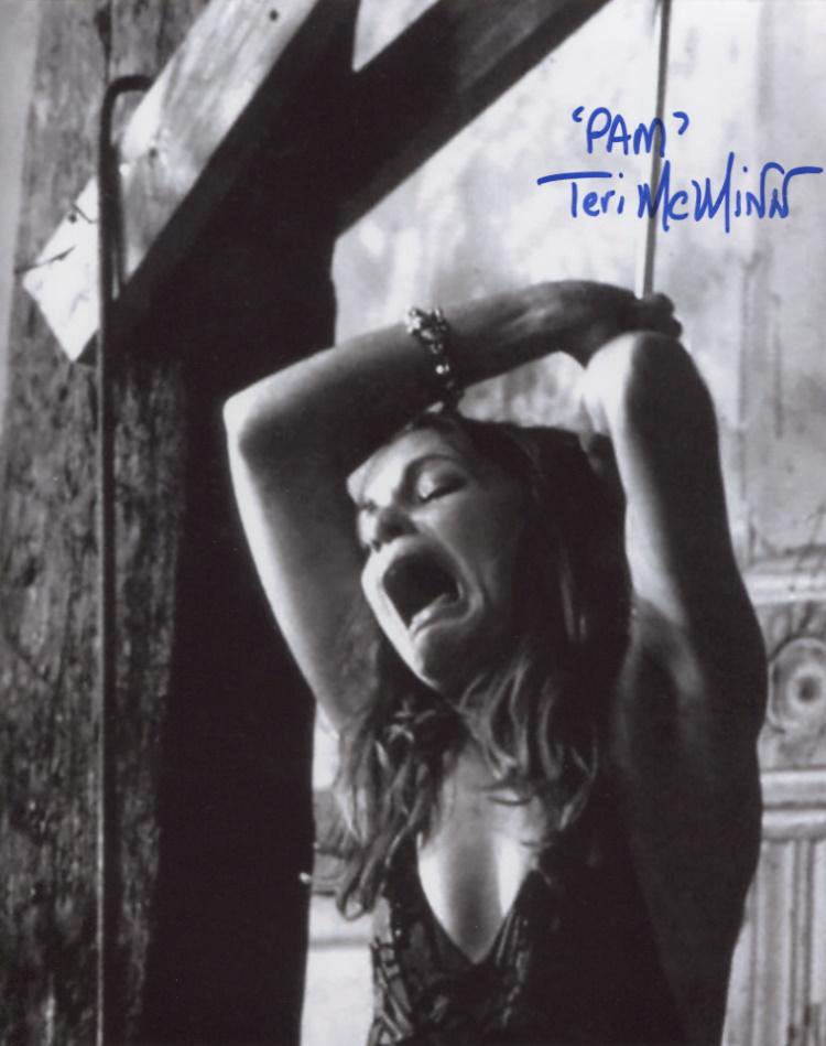 Teri McMinn Texas Chainsaw Massacre 1974 Autographed Photo (Reprint:2420)