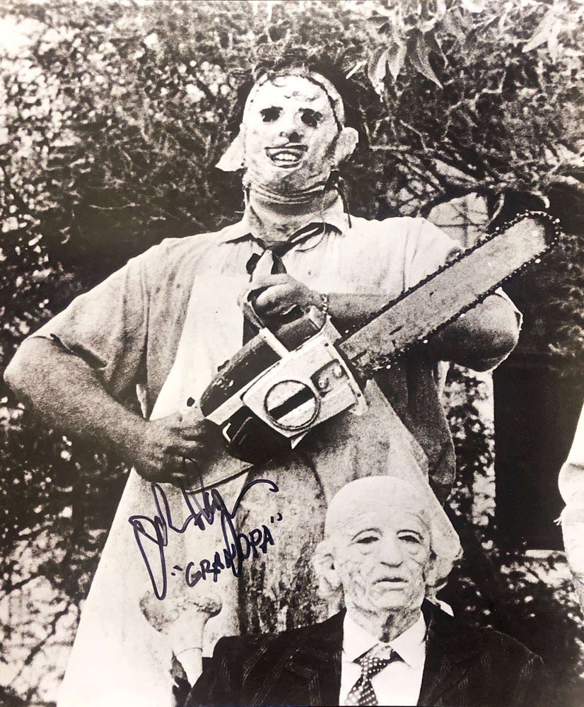 John Dugan Signed & Mounted Texas Chainsaw Massacre 1974 Autographed Photo (Reprint:2323)