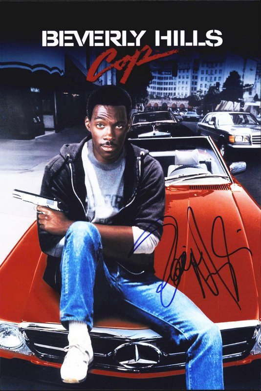 Eddie Murphy signed 8 x 10" Beverly Hill Cops Publicity Photo (Reprint: 2331)