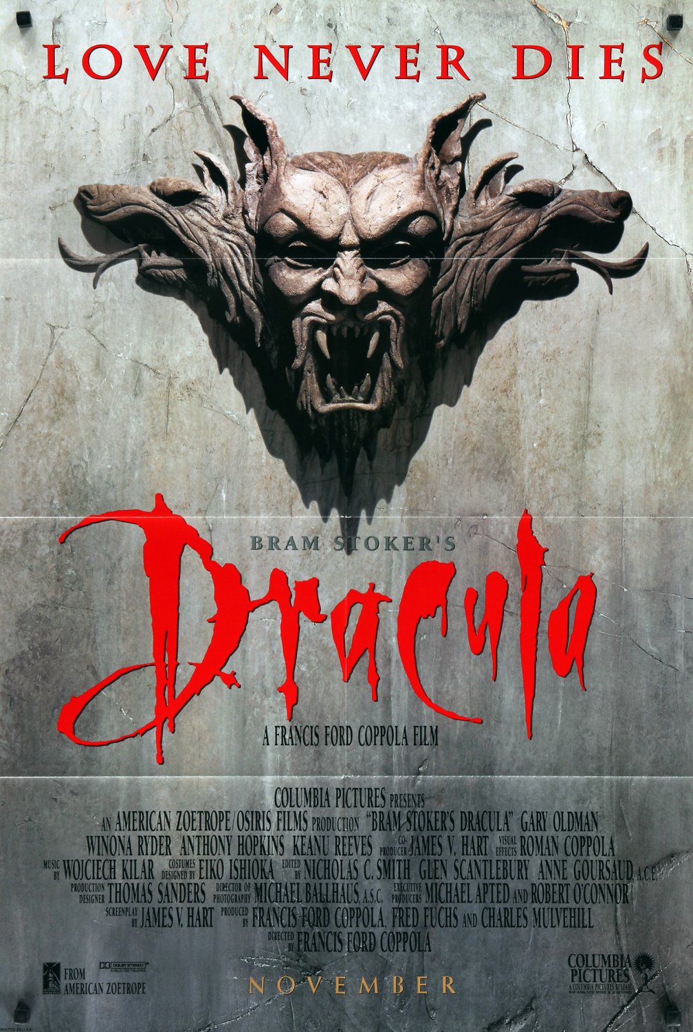 Bram Stokers Dracula A4 Movie Poster Print | Wall Art | Horror Movie Posters Version 2