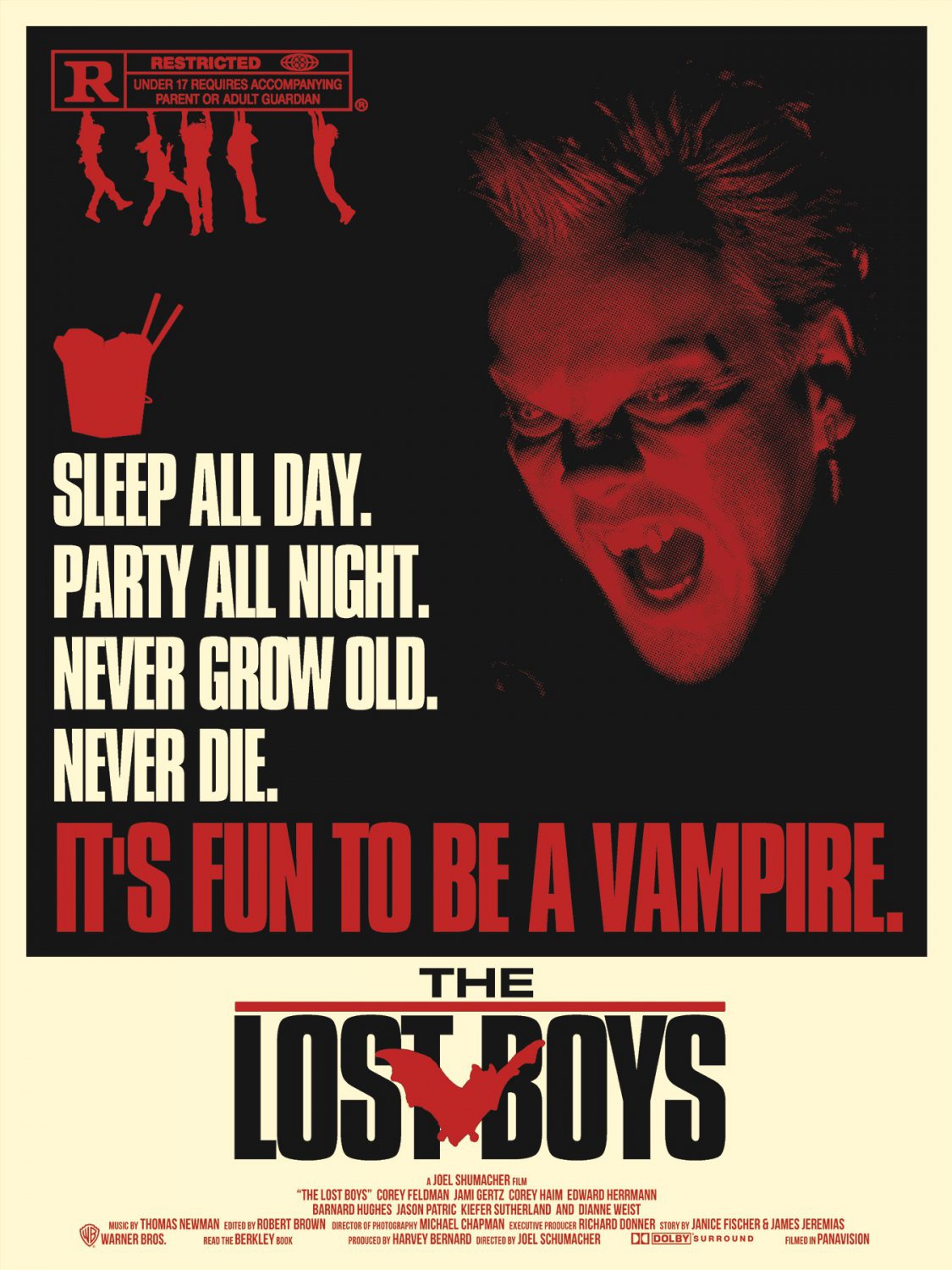 The Lost Boys A4 Movie Poster Print | Wall Art | Horror Movie Posters Version 3