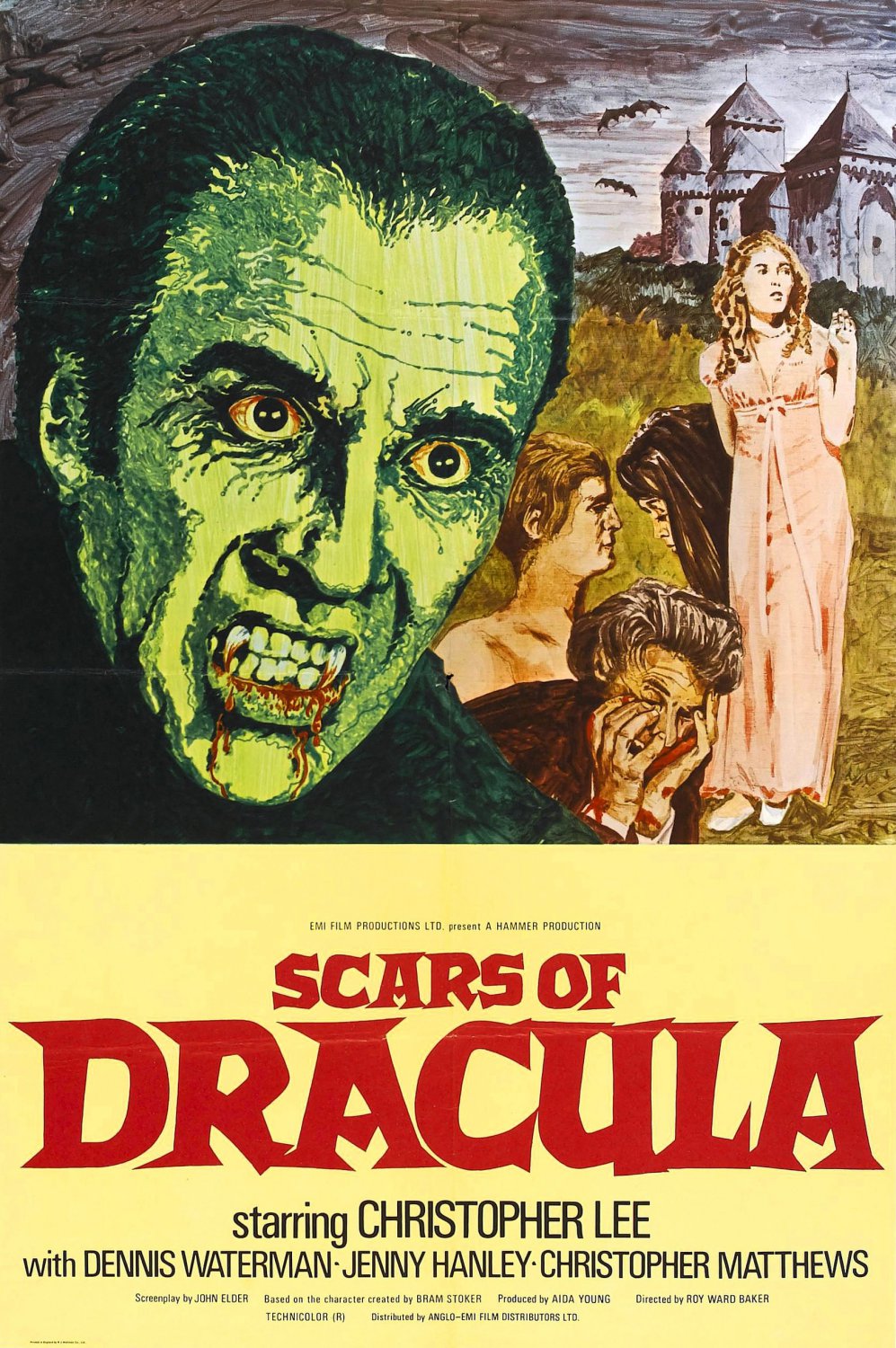 Scars Of Dracula (Staring Christopher Lee) A4 Movie Poster Print | Wall Art | | Collectibles