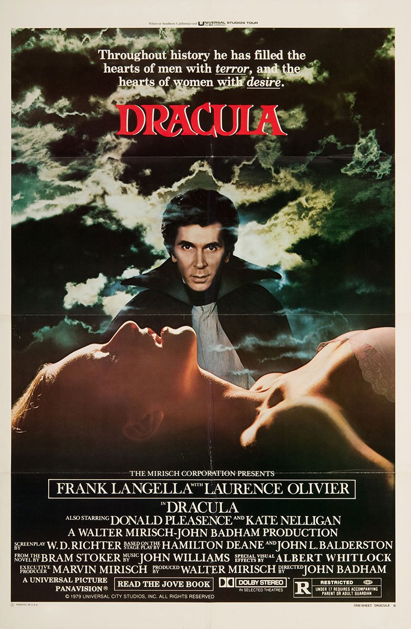 Dracula (1979) A4 Movie Poster Print | Wall Art | Horror Movie Poster | Collectibles
