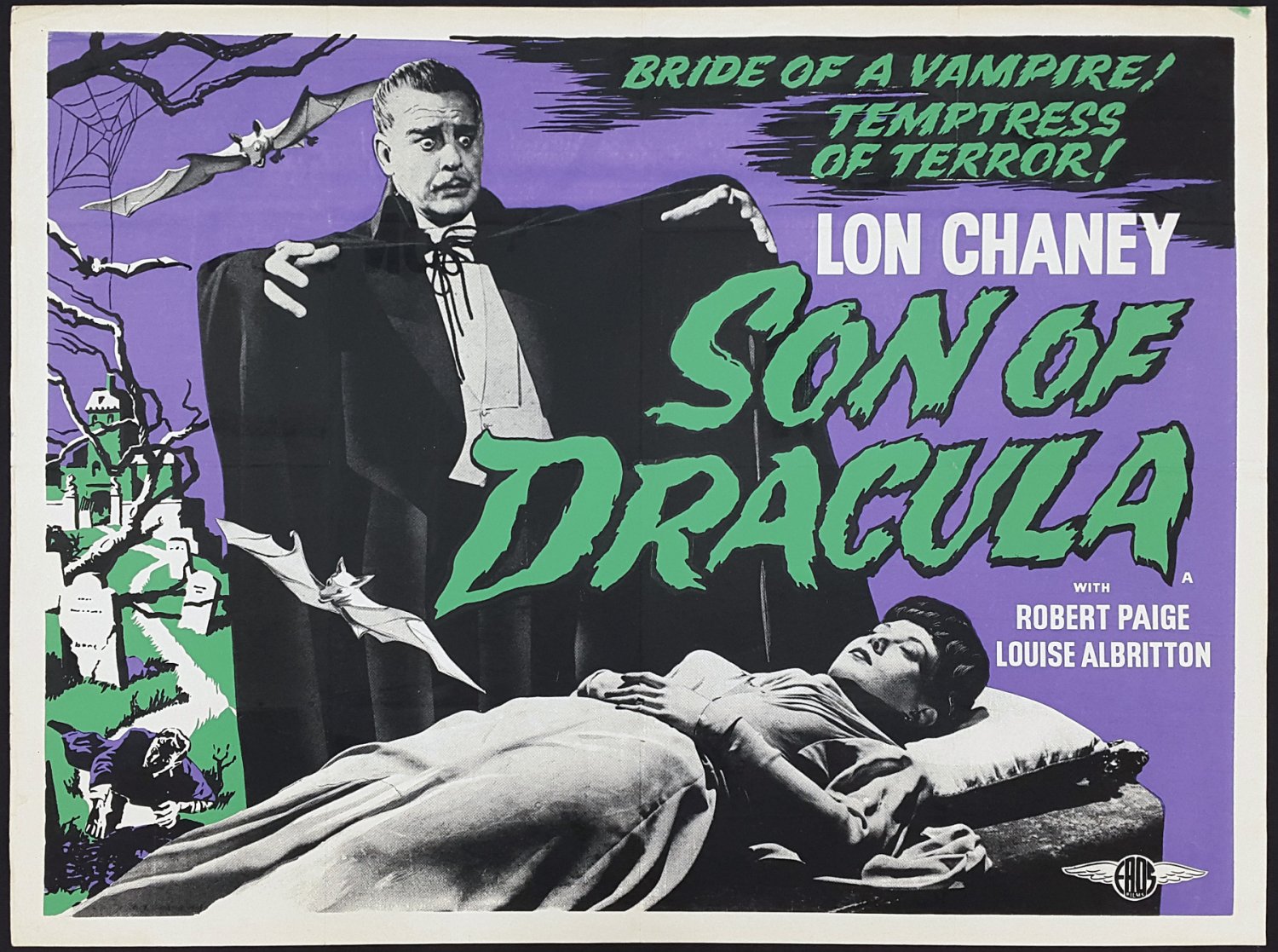 Son of Dracula A4 Movie Poster Print | Horror Movie Posters | Wall Art | Version 1