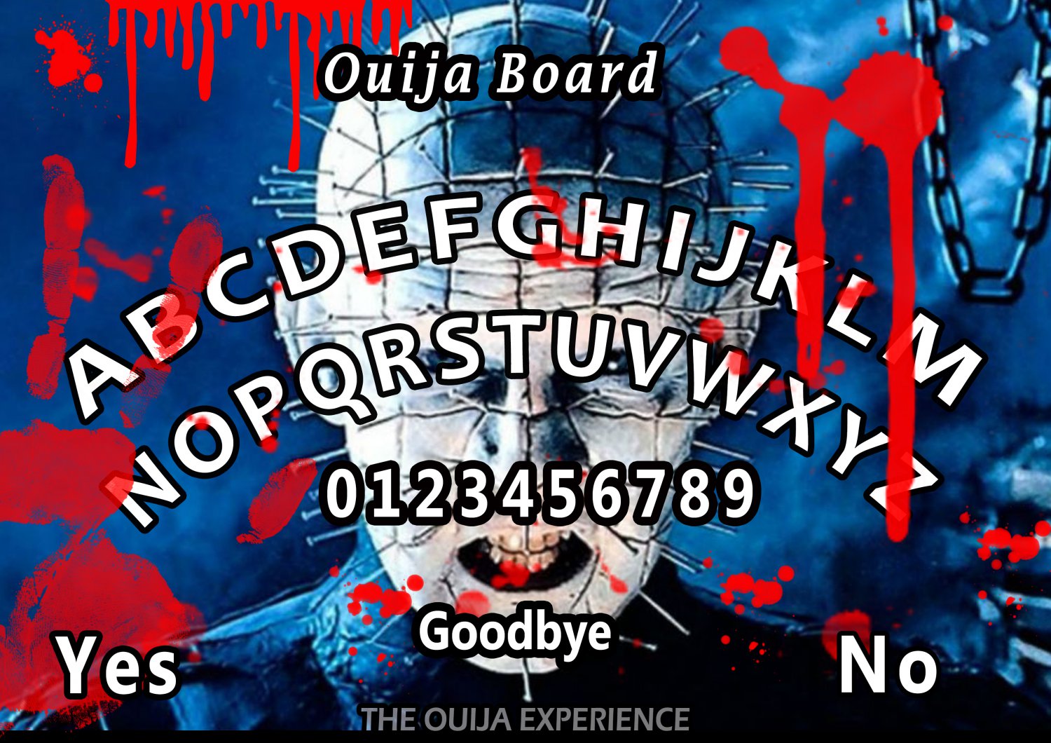 Limited Edition Hellraiser A4 Laminated Ouija Board / Poster | Ghost Hunting | EVP | Seances No.2