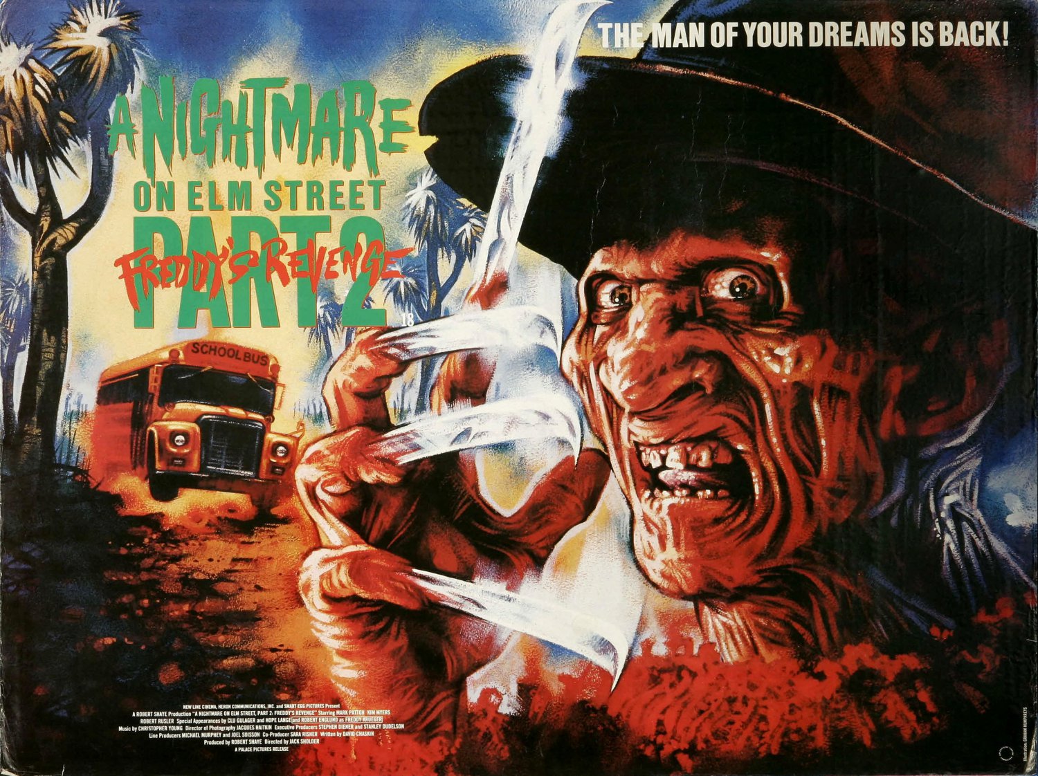 A Nightmare On Elm Street Part 2 One Page A4 Glossy Movie Poster (Free Shipping) Robert Englund