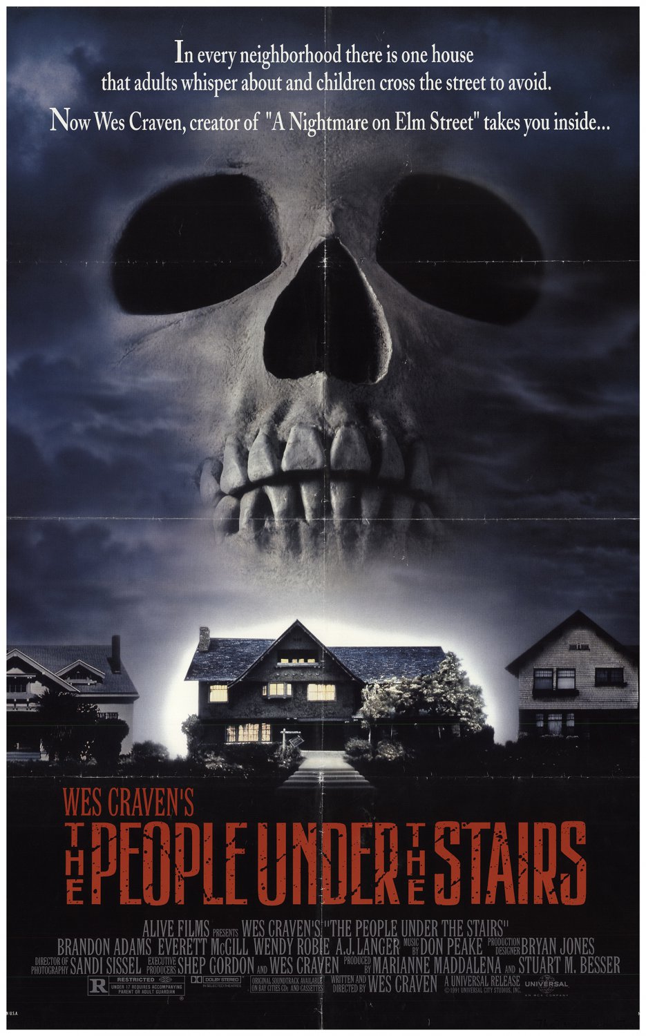 The People Under The Stairs Original (A4) Movie Poster | Wall Art | Glossy Photo Prints