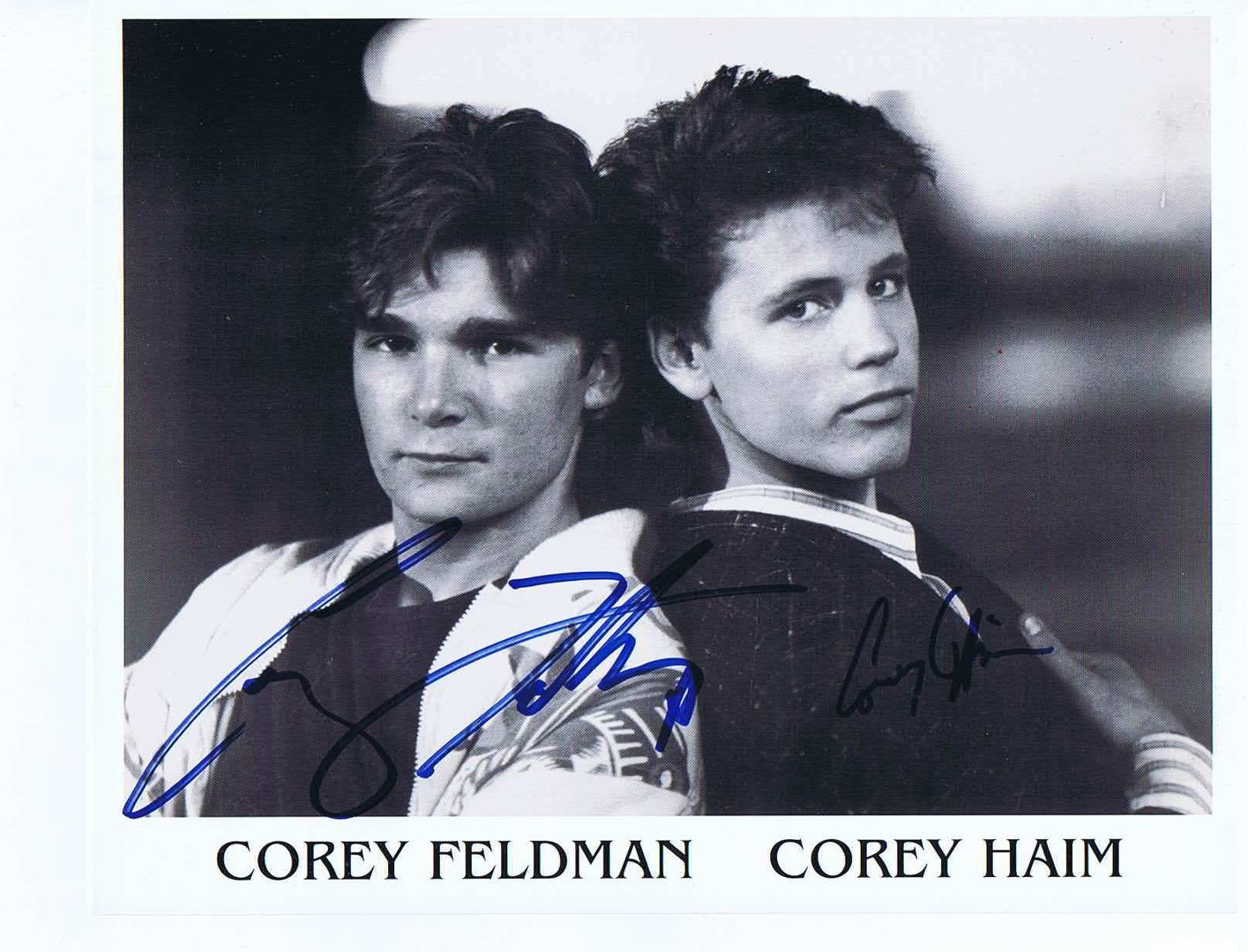 Corey Haim & Corey Feldman Signed & Mounted 8 x 10 Photo (Ref:544)